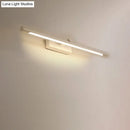 GobekUsa Modern Metal Vanity Wall Sconce with LED Lighting, White/Black Finish in Various Widths and Light Tones