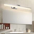 GobekUsa Modern Metal Vanity Wall Sconce with LED Lights - Curved Arm, 3 Gears - 16.5"/28"/22.5" Wide in Black/Silver/Coffee