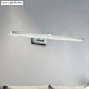GobekUsa Modern Metal Vanity Wall Sconce with LED Lights - Curved Arm, 3 Gears - 16.5"/28"/22.5" Wide in Black/Silver/Coffee