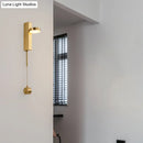 GobekUsa Modern Metal Wall Sconce: 1-Bulb Brass LED Lighting in Warm/White Light