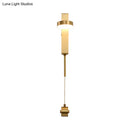 GobekUsa Modern Metal Wall Sconce: 1-Bulb Brass LED Lighting in Warm/White Light