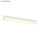 GobekUsa Modern Metal Wave Design LED Vanity Light Fixture, Wall Mounted Lamp in Warm/White Light, 16"/23.5" W