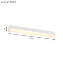 GobekUsa Modern Metal Wave Design LED Vanity Light Fixture, Wall Mounted Lamp in Warm/White Light, 16"/23.5" W