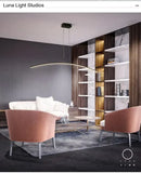 GobekUsa ARC Shape LED Hanging Pendant Lights Modern Lights for Dining Room