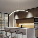 GobekUsa ARC Shape LED Hanging Pendant Lights Modern Lights for Dining Room