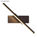 GobekUsa Contemporary Metallic Black/White LED Wall Sconce in Warm/White Light: Linear Vanity Light Fixture