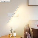 GobekUsa Contemporary Metallic Black/White LED Wall Sconce in Warm/White Light: Linear Vanity Light Fixture