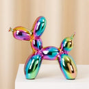 Modern metallic ceramic balloon dog statue living room decor by Decorbites
