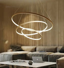 GobekUsa Circle Rings LED Pendant Lamp, Modern Fashion Light for Living Room & Dining Room