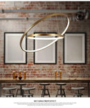 GobekUsa Circle Rings LED Pendant Lamp, Modern Fashion Light for Living Room & Dining Room