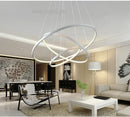 GobekUsa Circle Rings LED Pendant Lamp, Modern Fashion Light for Living Room & Dining Room