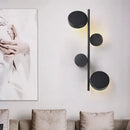 GobekUsa Modern Metallic Circle Wall Mount LED Lighting for Living Room