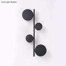 GobekUsa Modern Metallic Circle Wall Mount LED Lighting for Living Room
