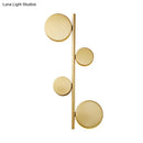 GobekUsa Modern Metallic Circle Wall Mount LED Lighting for Living Room