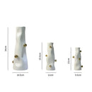 GobekUsa Geometric Sphere Vase: Unique Porcelain Flower Arrangement Home Decor