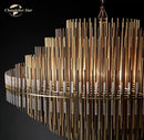 GobekUsa Emile Round LED Chandelier for Dining & Living Room Lighting