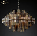 GobekUsa Emile Round LED Chandelier for Dining & Living Room Lighting