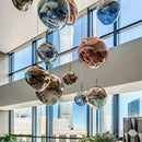 GobekUsa Glass Pendant Lights: Nordic Kitchen Bedroom Living Room Dining Chandeliers Fixture