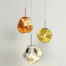 GobekUsa Ice Glass Pendant Light for Hallway Dining Room Bedroom Living Corridor