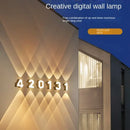 GobekUsa LED Up Down Digital Wall Light for Shop Store Porch Advertising