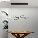 GobekUsa Modern Metallic LED Pendant Light for Dining Room and Island in Coffee