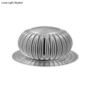 GobekUsa Modern Metallic Silver 3D Radial LED Sconce Light - Wall Mount Lighting Fixture in 7 Colors