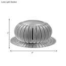GobekUsa Modern Metallic Silver 3D Radial LED Sconce Light - Wall Mount Lighting Fixture in 7 Colors