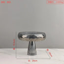 GobekUsa Geometric Glass Fruit Bowl Jewelry Storage Tray Home Decoration Tray