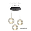 GobekUsa Designer Glass Chandelier Pendant Light for Dining Room Kitchen Loft Home Decor