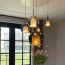 GobekUsa Designer Glass Chandelier Pendant Light for Dining Room Kitchen Loft Home Decor