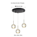 GobekUsa Designer Glass Chandelier Pendant Light for Dining Room Kitchen Loft Home Decor