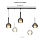 GobekUsa Designer Glass Chandelier Pendant Light for Dining Room Kitchen Loft Home Decor