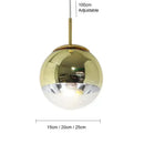 GobekUsa Ball Pendant Lights Modern Nordic Chandeliers for Bedroom Living Room