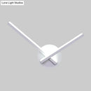GobekUsa Modern Metallic Wall Sconce with Overlapping Lines - Simplicity Black/White LED Fixture, Warm/White Light