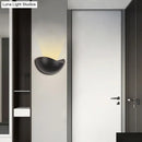 GobekUsa Modern Metallic Wall Washer Light - LED Black/White Wall Sconce for Bedside with Warm/White Lighting
