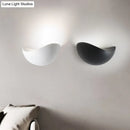 GobekUsa Modern Metallic Wall Washer Light - LED Black/White Wall Sconce for Bedside with Warm/White Lighting