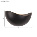 GobekUsa Modern Metallic Wall Washer Light - LED Black/White Wall Sconce for Bedside with Warm/White Lighting