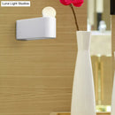 GobekUsa Modern LED Milk Glass Wall Lamp with White Ball Design, Available in Small, Medium, and Large Sizes, White or Warm Light