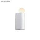 GobekUsa Modern LED Milk Glass Wall Lamp with White Ball Design, Available in Small, Medium, and Large Sizes, White or Warm Light