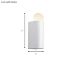 GobekUsa Modern LED Milk Glass Wall Lamp with White Ball Design, Available in Small, Medium, and Large Sizes, White or Warm Light