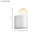 GobekUsa Modern LED Milk Glass Wall Lamp with White Ball Design, Available in Small, Medium, and Large Sizes, White or Warm Light