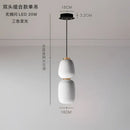 GobekUsa Glass Ball Pendant Light: Modern Milky White LED Hanging Lamp for Dining Table