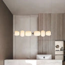 GobekUsa Glass Ball Pendant Light: Modern Milky White LED Hanging Lamp for Dining Table