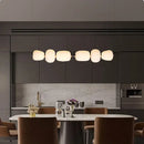 GobekUsa Glass Ball Pendant Light: Modern Milky White LED Hanging Lamp for Dining Table