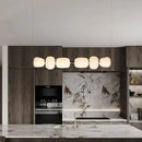 GobekUsa Glass Ball Pendant Light: Modern Milky White LED Hanging Lamp for Dining Table