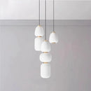 GobekUsa Glass Ball Pendant Light: Modern Milky White LED Hanging Lamp for Dining Table