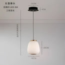 GobekUsa Glass Ball Pendant Light: Modern Milky White LED Hanging Lamp for Dining Table