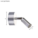 GobekUsa Modern Mini Tubed LED Wall Lamp- Bathroom Chrome Sconce Light Fixture in Warm/White Lighting