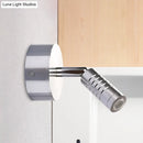 GobekUsa Modern Mini Tubed LED Wall Lamp- Bathroom Chrome Sconce Light Fixture in Warm/White Lighting
