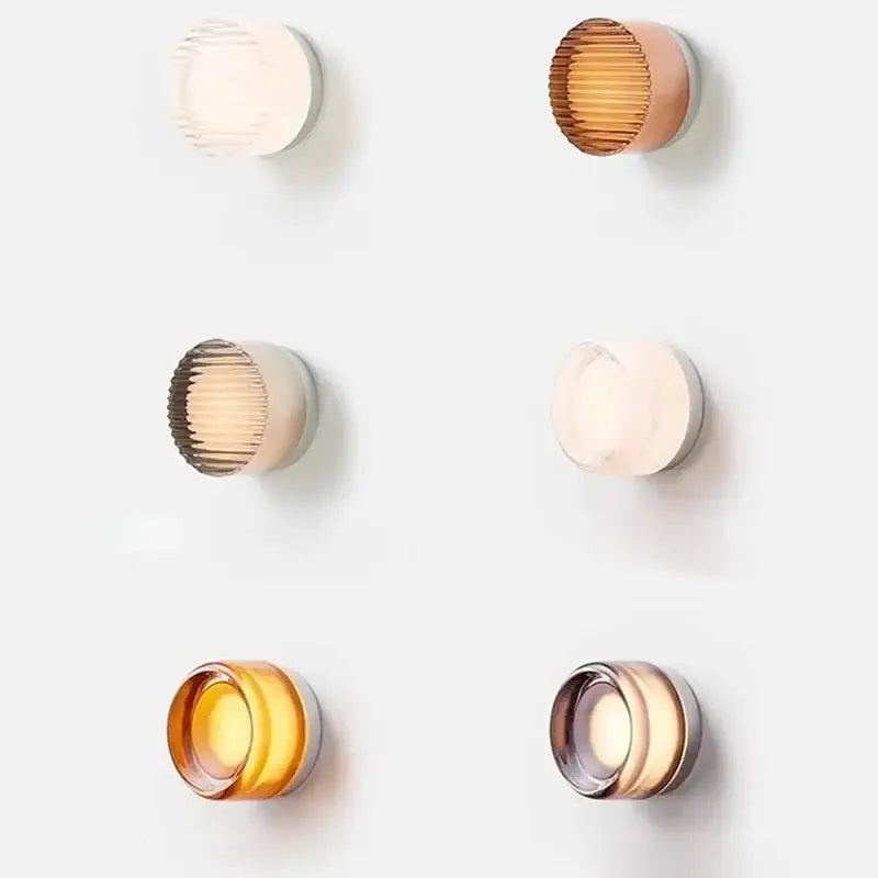 GobekUsa Amber Jelly LED Wall Sconce Light for Bedside Room Decor, Smoke Grey, photo 5 of 12